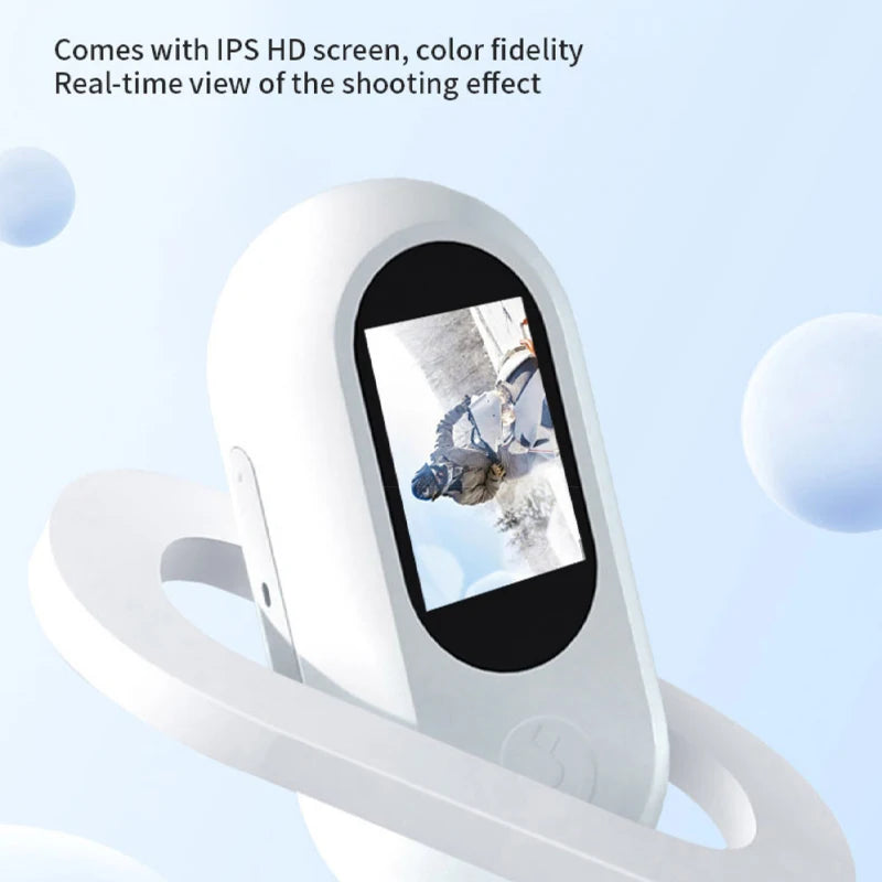 1080P Action Camera 1080P Portable Versatile Mount Anywhere for Travel Pets Ride Sport Vlog Mini Wireless Camera with Carry Box