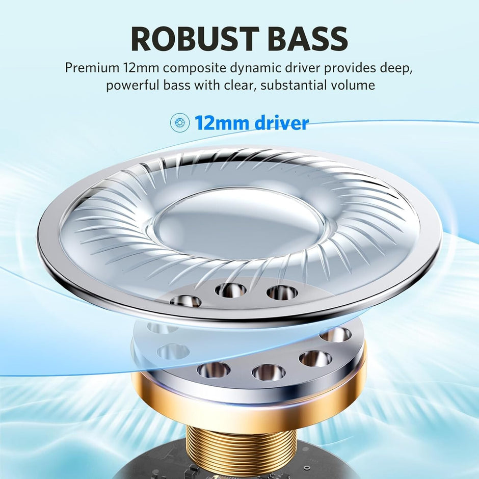 Earfun Air Life Wireless Earbuds, Deep Bass Earphones with 12Mm Drivers