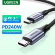 Ugreen 240W USB C to USB C Fast Charger Cable 48V/5A PD3.1 Charging Data