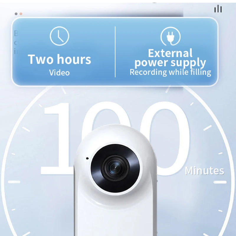 1080P Action Camera 1080P Portable Versatile Mount Anywhere for Travel Pets Ride Sport Vlog Mini Wireless Camera with Carry Box