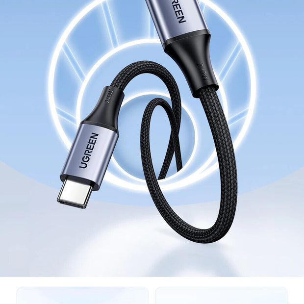 Ugreen 240W USB C to USB C Fast Charger Cable 48V/5A PD3.1 Charging Data