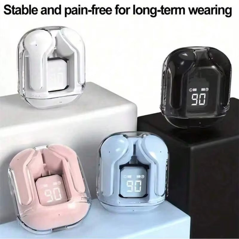 Original T2 Bluetooth Headphones TWS Transparent Wireless Bluetooth Headset HIFI Sound Quality Bluetooth 5.3 for Xiaomi Earbuds